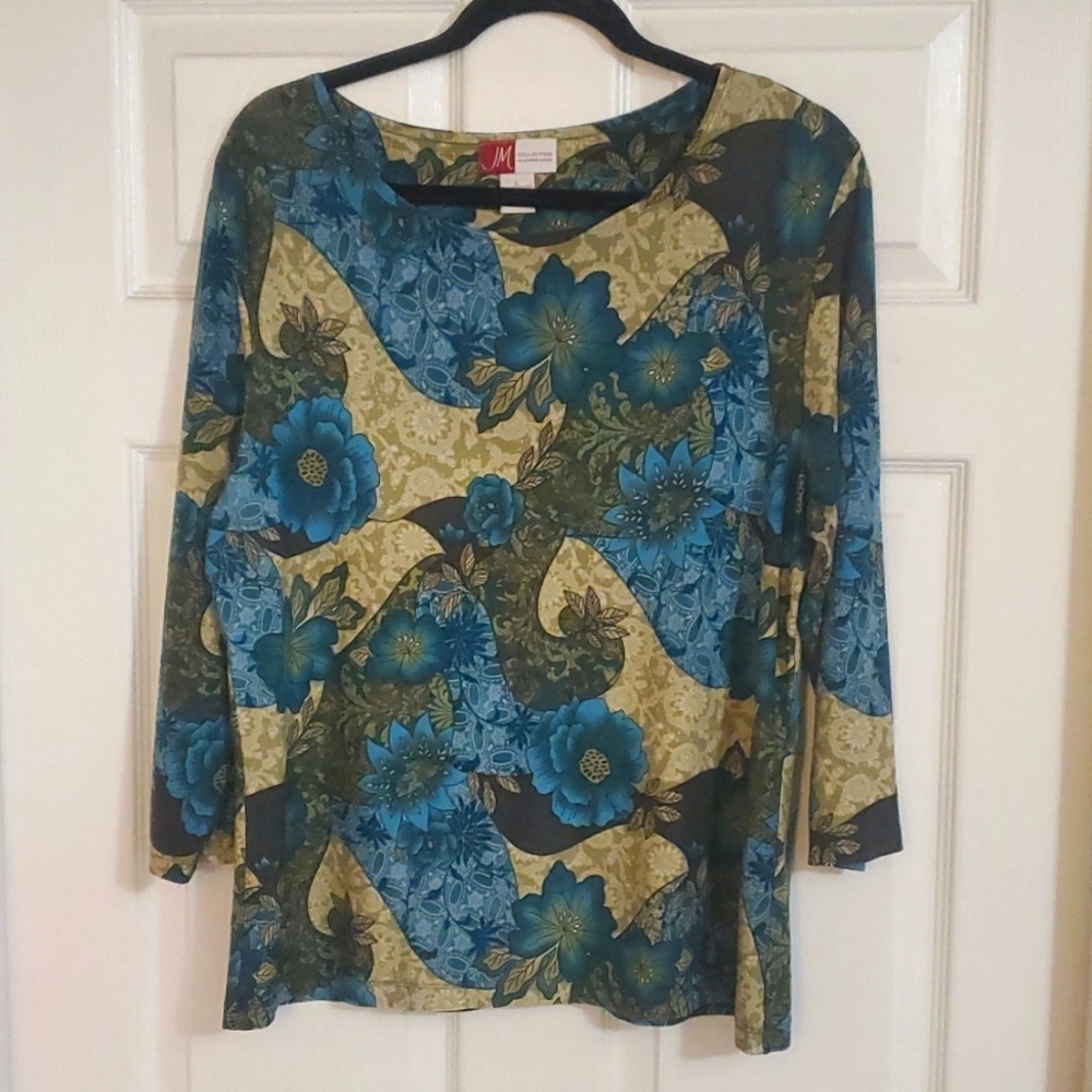 JM Collection Blouse Size Large